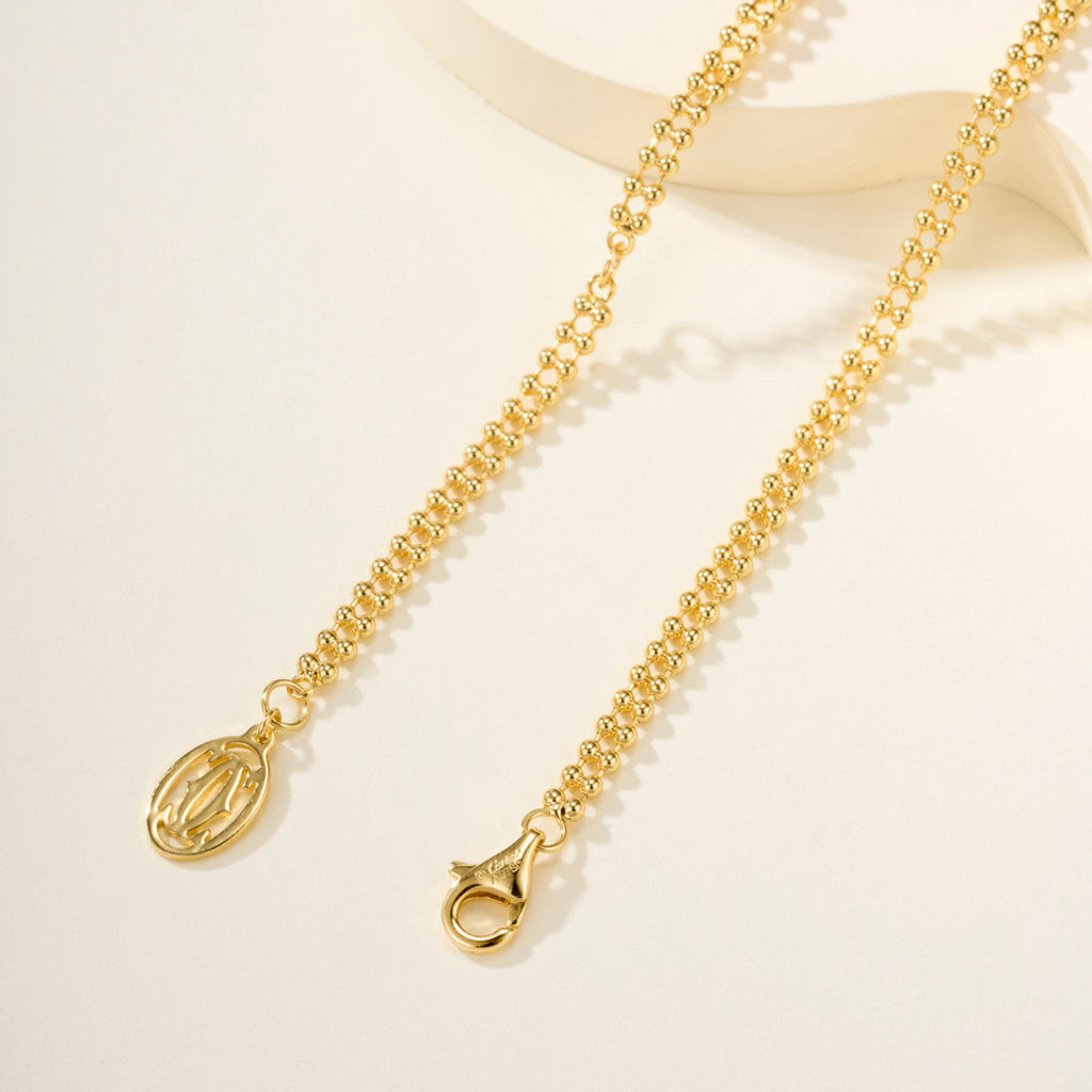 [ElanLuxe Jewelry]TRINITY LARGE FULL DIAMOND  NECKLACE