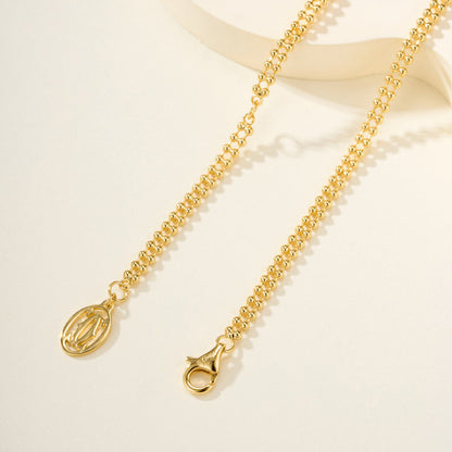 [ElanLuxe Jewelry]TRINITY LARGE FULL DIAMOND  NECKLACE