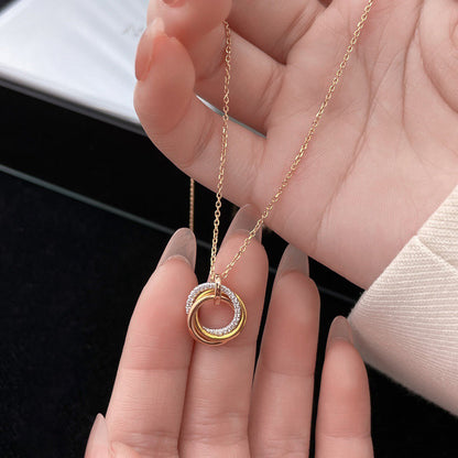 [ElanLuxe Jewelry]TRINITY SMALL NECKLACE