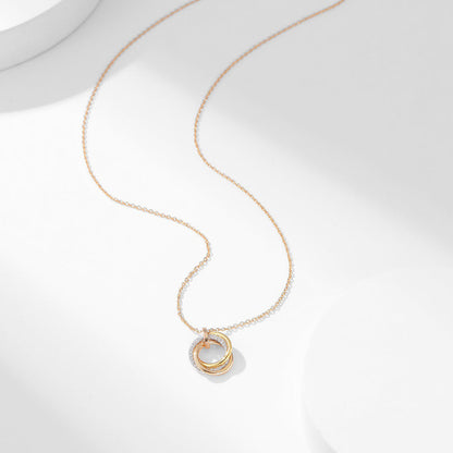[ElanLuxe Jewelry]TRINITY SMALL NECKLACE