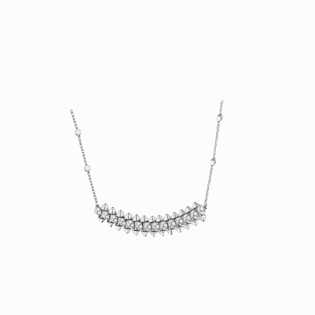 [ElanLuxe Jewelry]CLASH  SMALL FULL DIAMOND NECKLACE