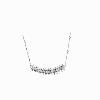 [ElanLuxe Jewelry]CLASH  SMALL FULL DIAMOND NECKLACE