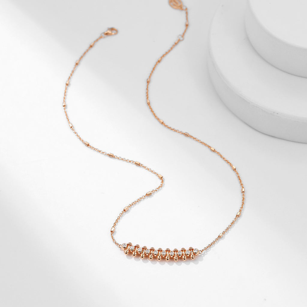 [ElanLuxe Jewelry]CLASH  MEDIUM DIAMOND NECKLACE