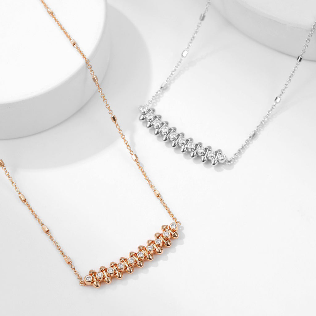 [ElanLuxe Jewelry]CLASH  MEDIUM DIAMOND NECKLACE