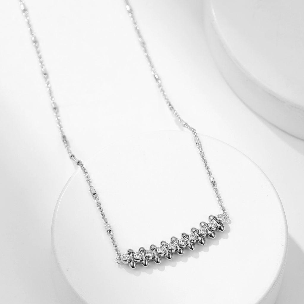 [ElanLuxe Jewelry]CLASH  MEDIUM DIAMOND NECKLACE