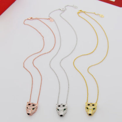 [ElanLuxe Jewelry]PANTHERE FULL DIAMOND NECKLACE