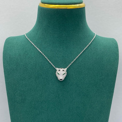 [ElanLuxe Jewelry]PANTHERE FULL DIAMOND NECKLACE