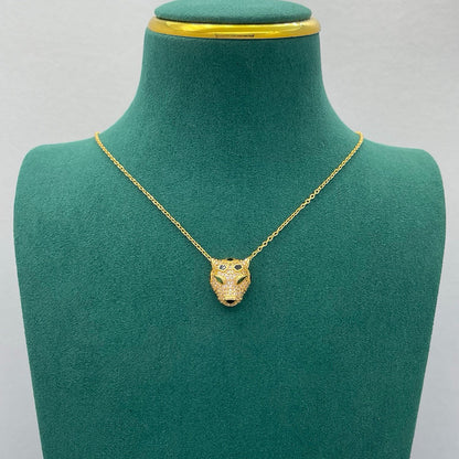 [ElanLuxe Jewelry]PANTHERE FULL DIAMOND NECKLACE