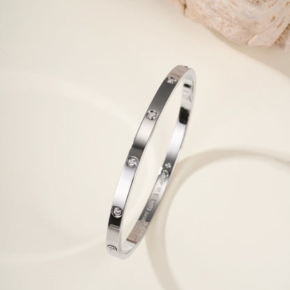 [ElanLuxe Jewelry]LOVE BRACELET 3.65MM 10 DIAMONDS