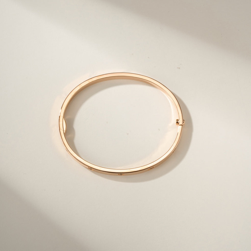 [ElanLuxe Jewelry]LOVE BRACELET 3.65MM 10 DIAMONDS