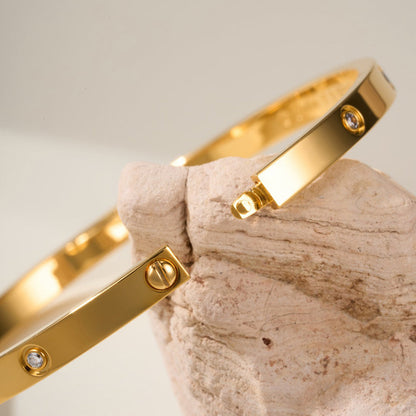 [ElanLuxe Jewelry]LOVE BRACELET 3.65MM 10 DIAMONDS