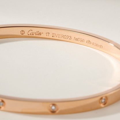 [ElanLuxe Jewelry]LOVE BRACELET 3.65MM 10 DIAMONDS