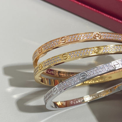 [ElanLuxe Jewelry]LOVE BRACELET 3.65MM DIAMOND-PAVED