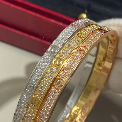 [ElanLuxe Jewelry]LOVE BRACELET 3.65MM DIAMOND-PAVED