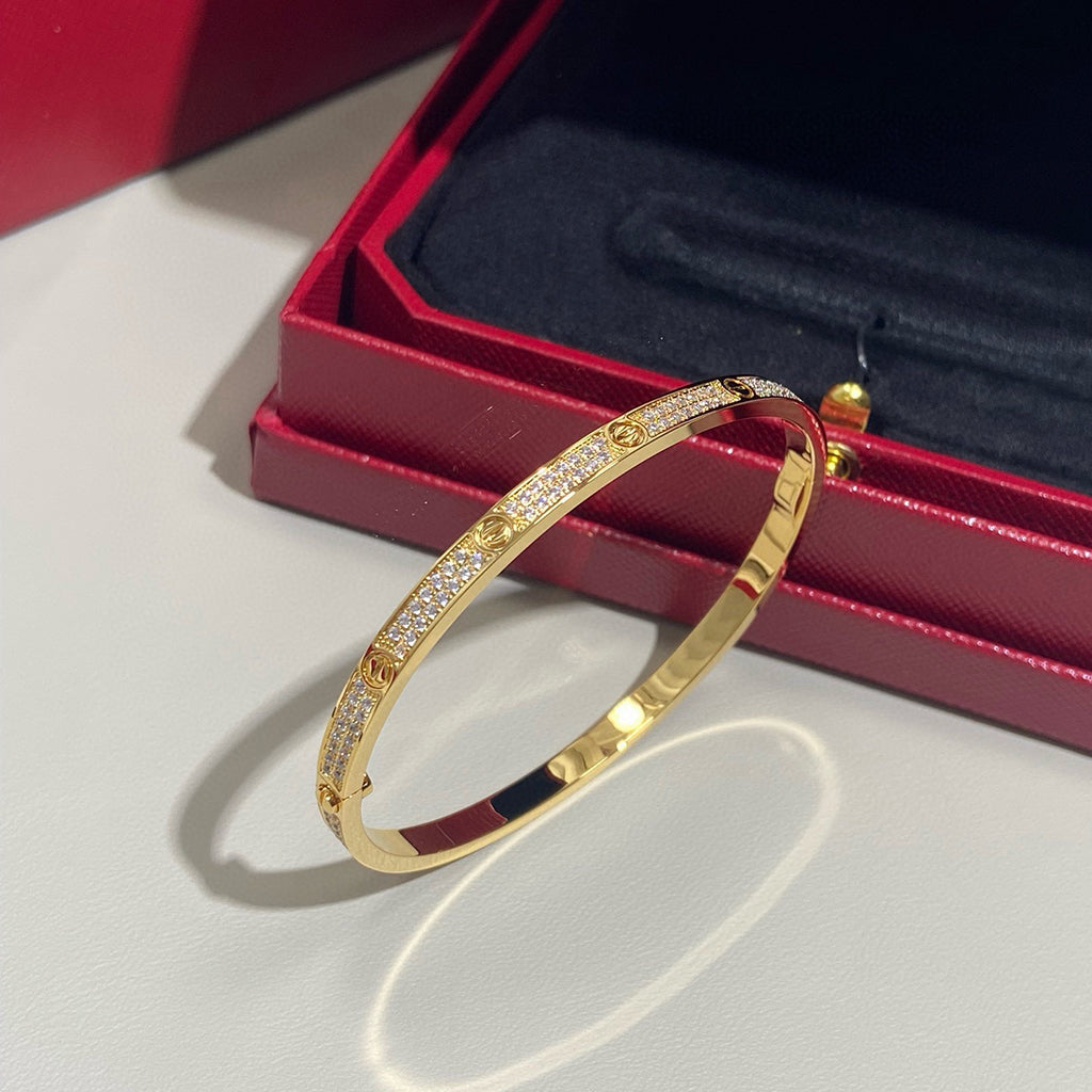 [ElanLuxe Jewelry]LOVE BRACELET 3.65MM DIAMOND-PAVED