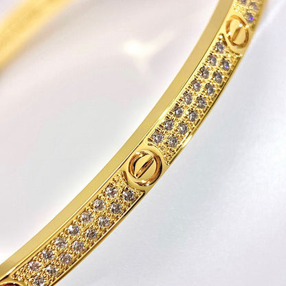[ElanLuxe Jewelry]LOVE BRACELET 3.65MM DIAMOND-PAVED