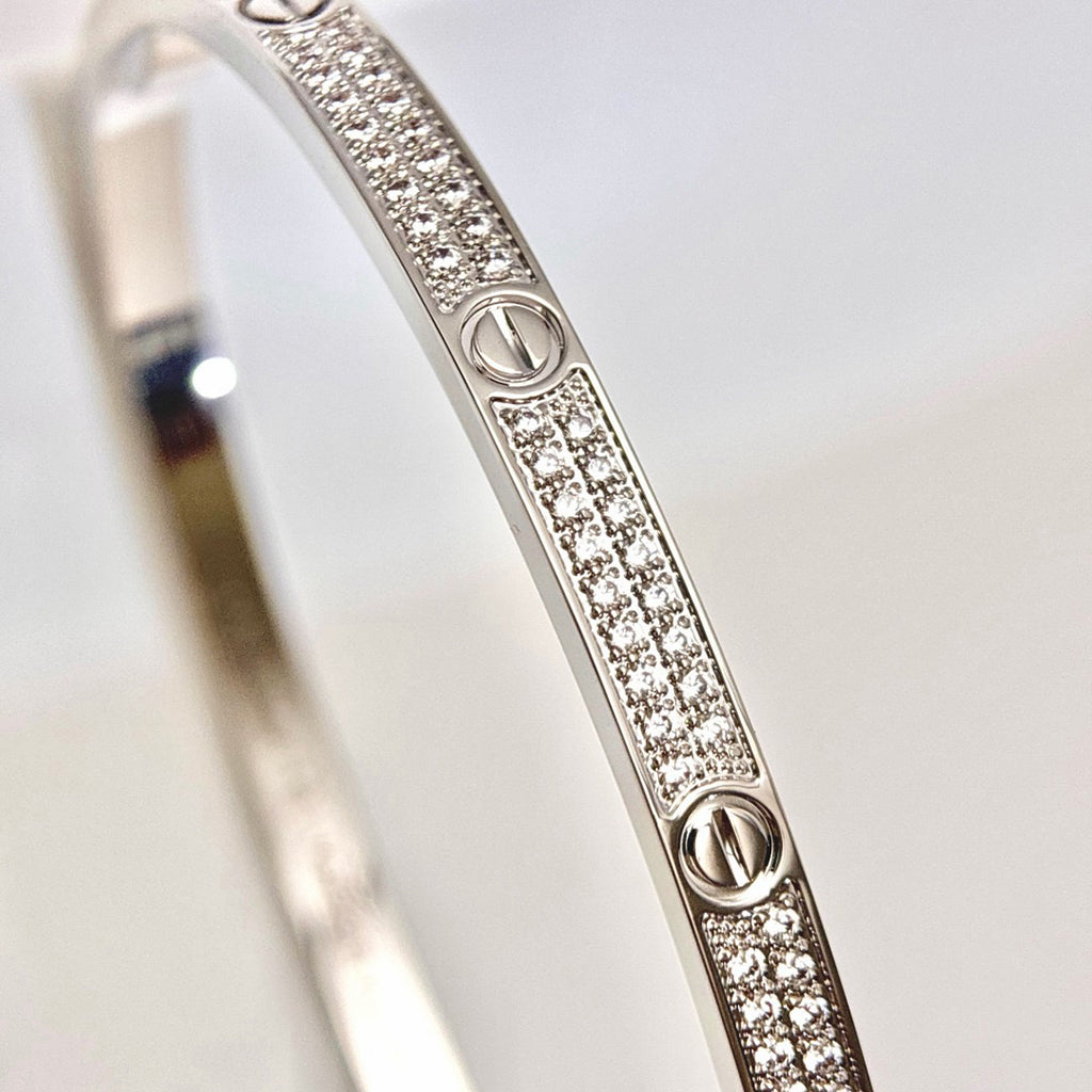 [ElanLuxe Jewelry]LOVE BRACELET 3.65MM DIAMOND-PAVED