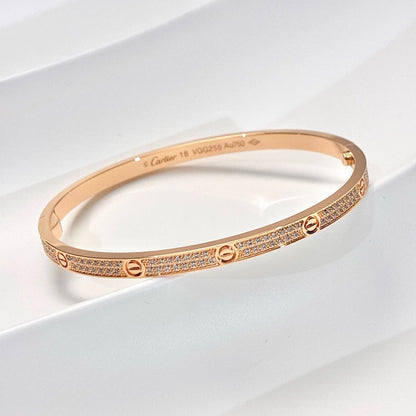 [ElanLuxe Jewelry]LOVE BRACELET 3.65MM DIAMOND-PAVED
