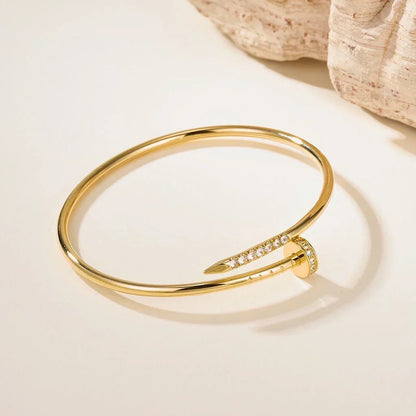 [ElanLuxe Jewelry] JUSTE Diamond & LOVE Diamond Bracelet Stack Set