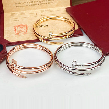 [ElanLuxe Jewelry]JUSTE BRACELET 3.5MM DOUBLE ROW DIAMOND