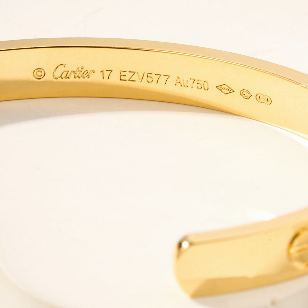 [ElanLuxe Jewelry]LOVE BRACELET 6.1MM OPEN CUFF