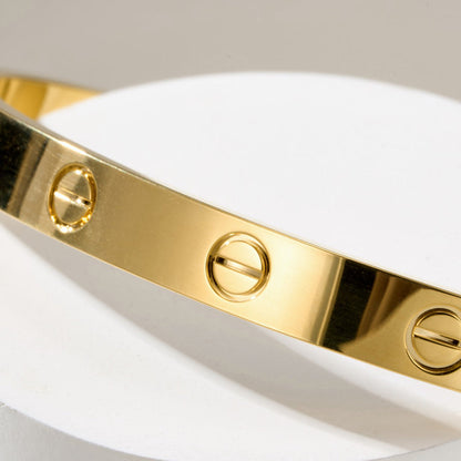 [ElanLuxe Jewelry]LOVE BRACELET 6.1MM OPEN CUFF