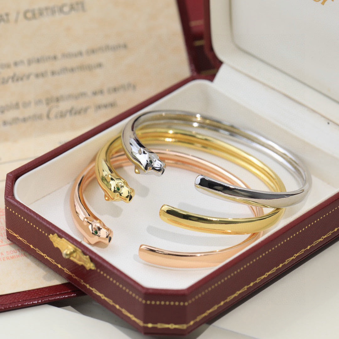 [ElanLuxe Jewelry]PANTHERE OPEN BRACELET