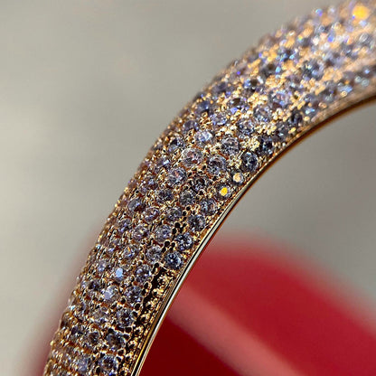 [ElanLuxe Jewelry]PANTHERE HALF DIAMOND OPEN BRACELET