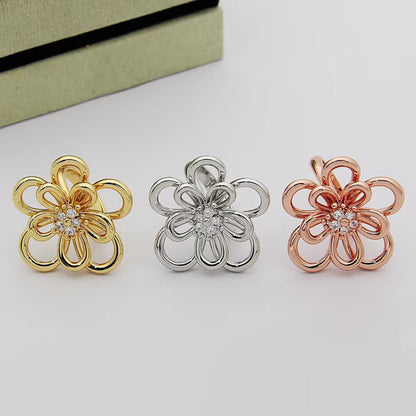 [Elanluxe Jewelry] FLOWERLACE RING 5 DIAMONDS