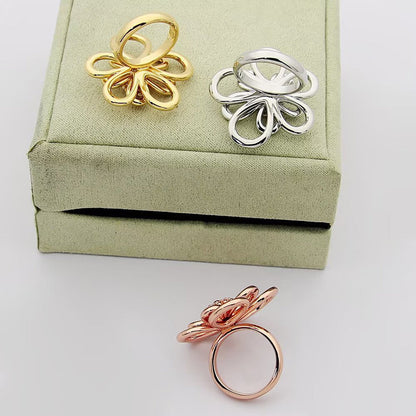 [Elanluxe Jewelry] FLOWERLACE RING 5 DIAMONDS