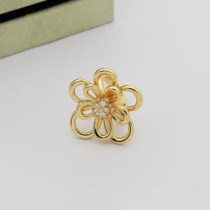 [Elanluxe Jewelry] FLOWERLACE RING 5 DIAMONDS