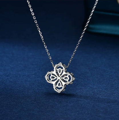 [ElanLuxe Jewelry]LOOP NECKLACE FULL MOTIF DIAMOND 16MM MULTIPLE COLORS