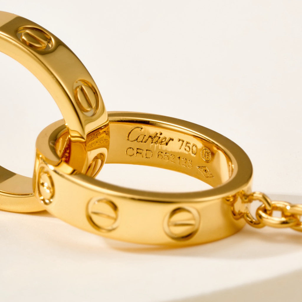 [ElanLuxe Jewelry]LOVE BRACELET DOUBLE RING