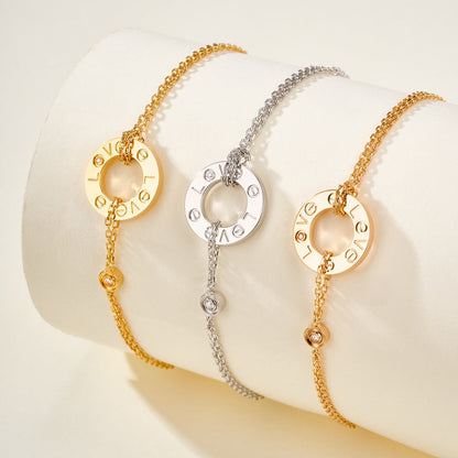 [ElanLuxe Jewelry]LOVE BRACELET 2 DIAMOND