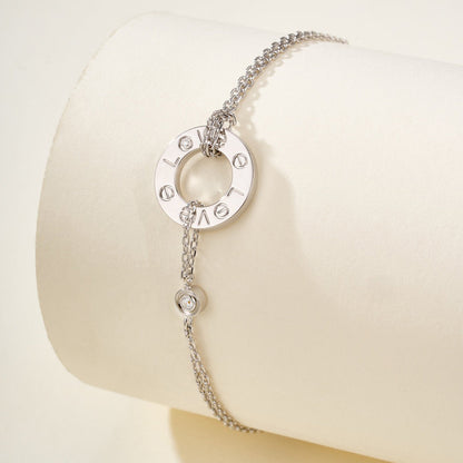 [ElanLuxe Jewelry]LOVE BRACELET 2 DIAMOND