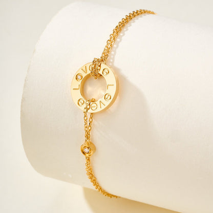 [ElanLuxe Jewelry]LOVE BRACELET 2 DIAMOND