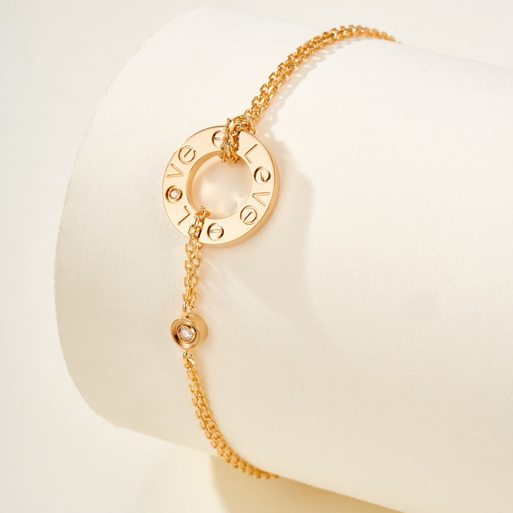 [ElanLuxe Jewelry]LOVE BRACELET 2 DIAMOND
