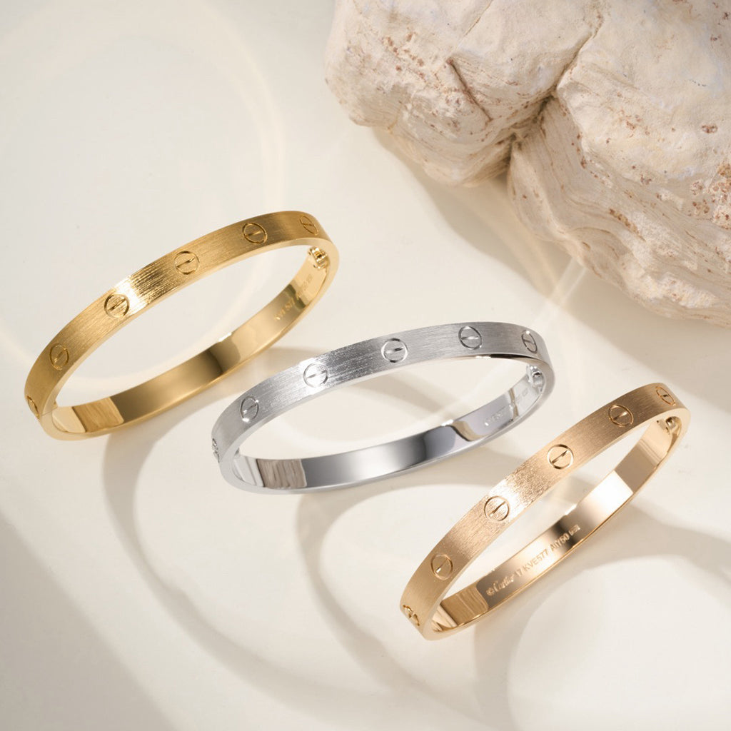 [ElanLuxe Jewelry]LOVE BRACELET 6.1MM BRUSHED