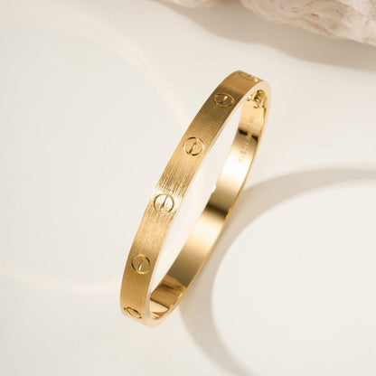[ElanLuxe Jewelry]LOVE BRACELET 6.1MM BRUSHED