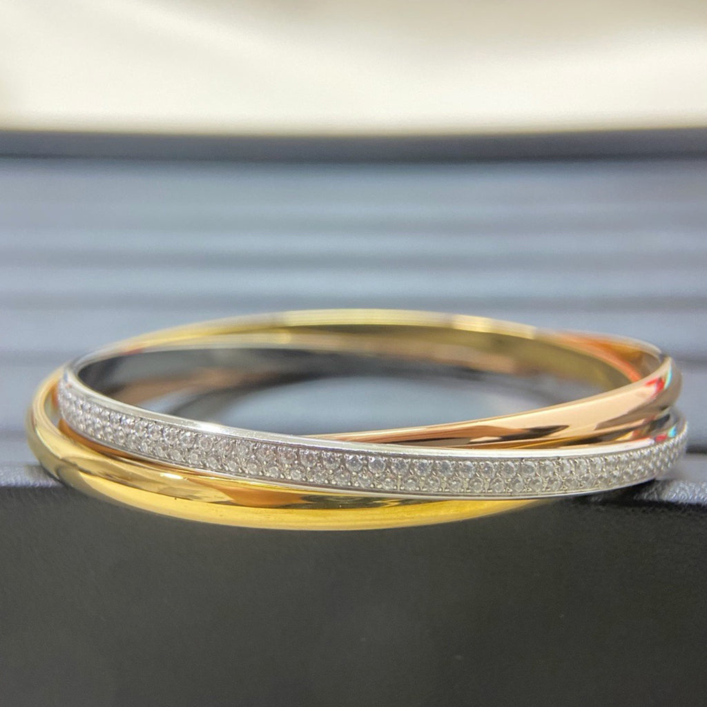 [ElanLuxe Jewelry]TRINITY 2.8MM SMALL BRACELET