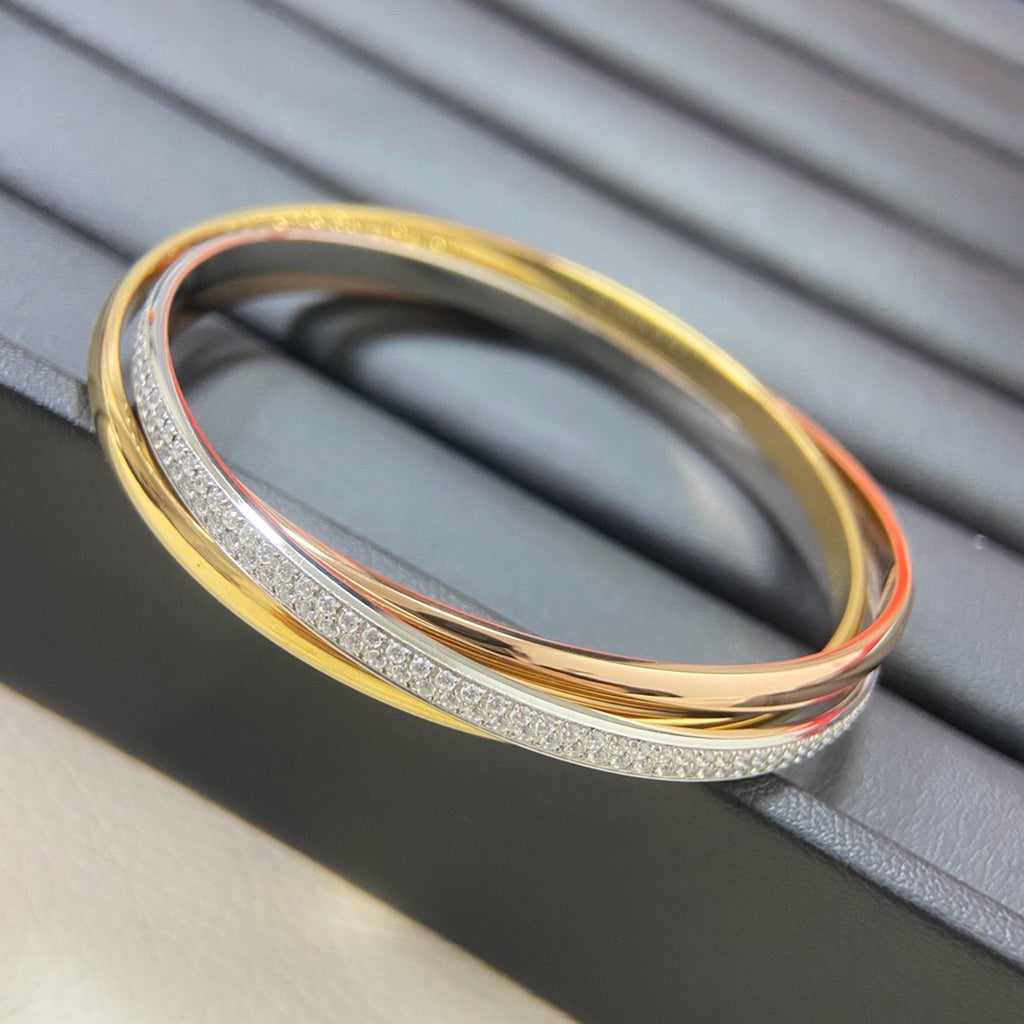 [ElanLuxe Jewelry]TRINITY 2.8MM SMALL BRACELET