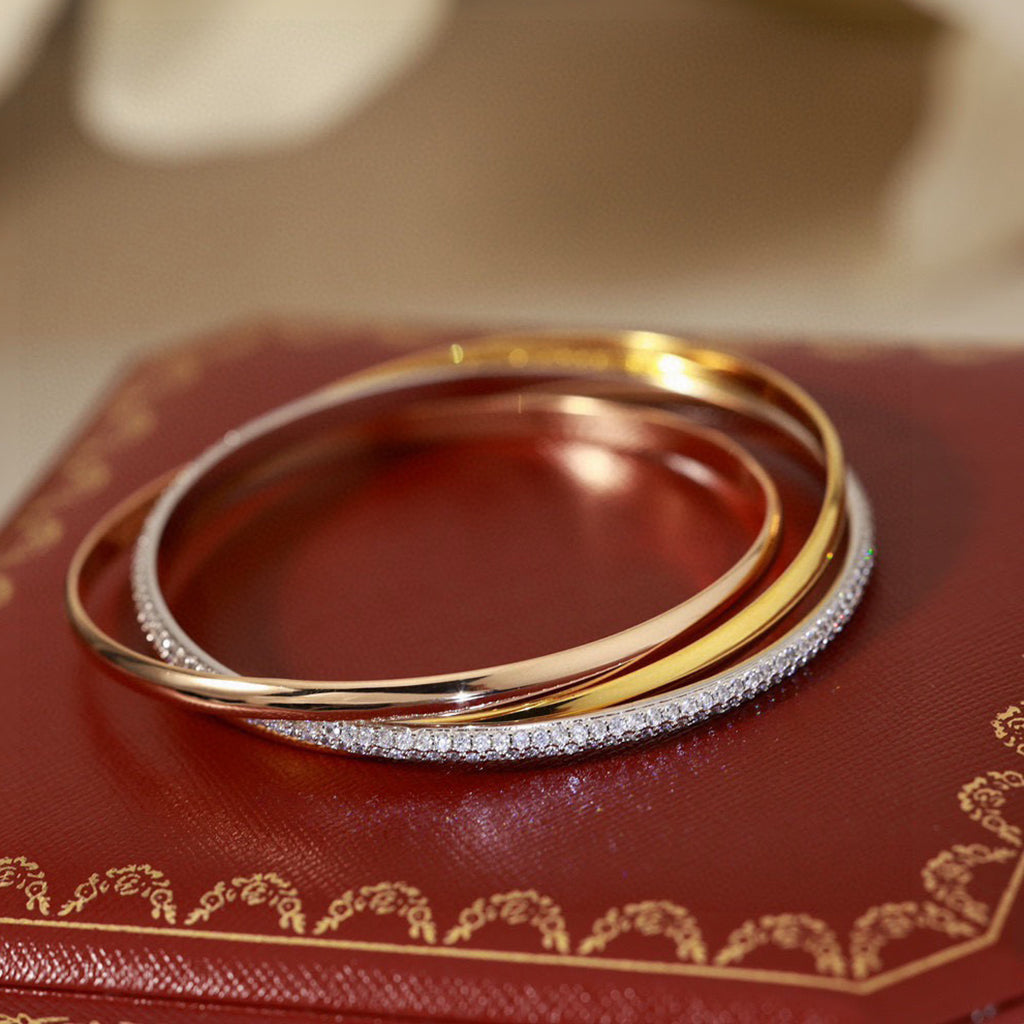 [ElanLuxe Jewelry]TRINITY 2.8MM SMALL BRACELET