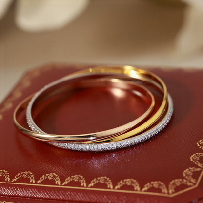 [ElanLuxe Jewelry]TRINITY 2.8MM SMALL BRACELET
