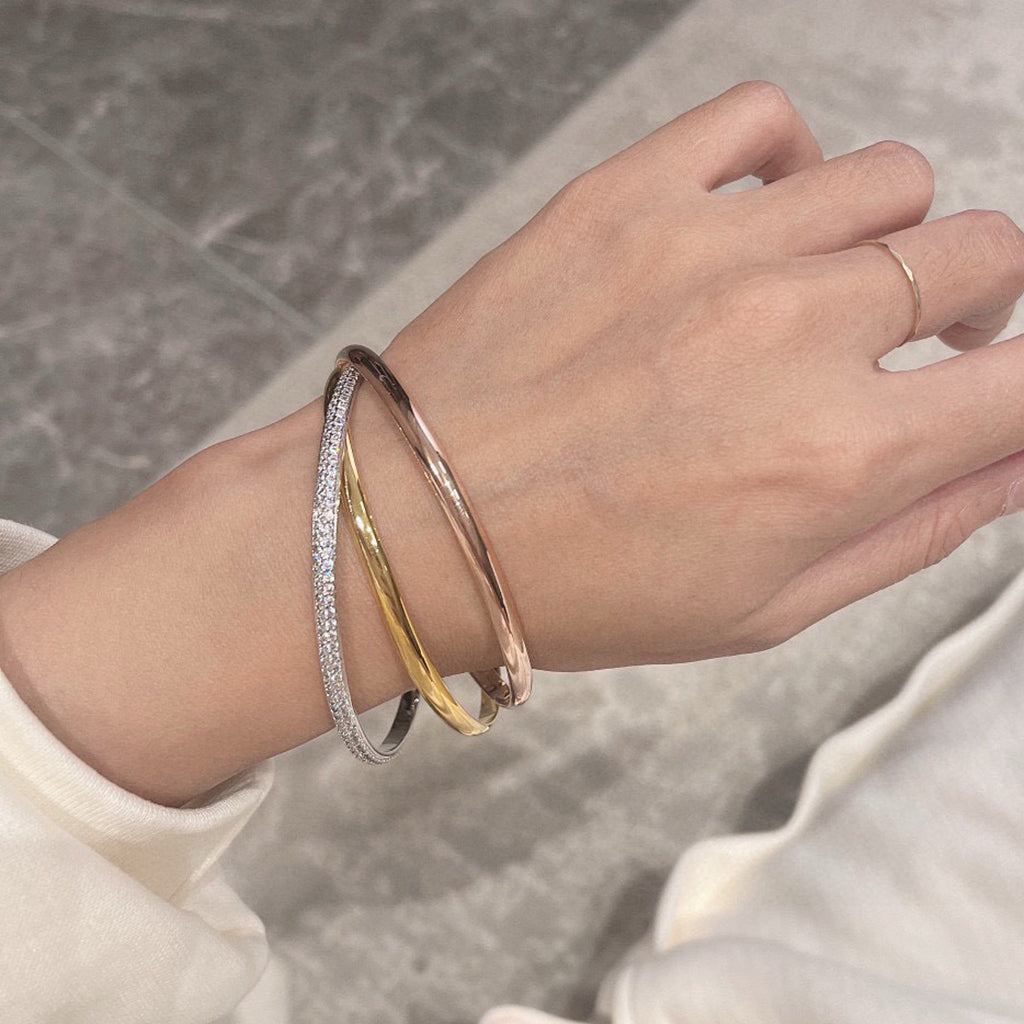 [ElanLuxe Jewelry]TRINITY 2.8MM SMALL BRACELET