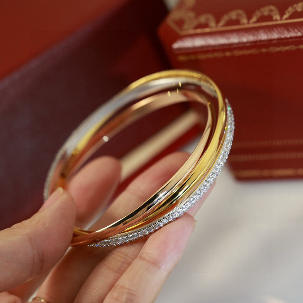 [ElanLuxe Jewelry]TRINITY 2.8MM SMALL BRACELET