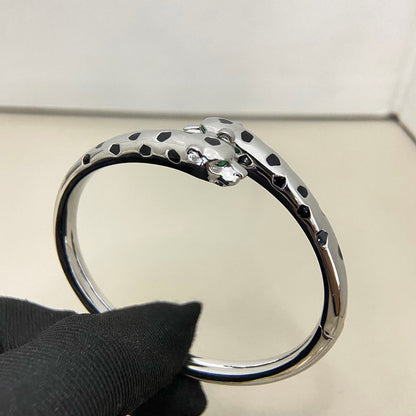 [ElanLuxe Jewelry]PANTHERE DOUBLE HEADED OPEN BRACELET