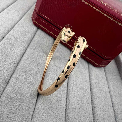[ElanLuxe Jewelry]PANTHERE DOUBLE HEADED OPEN BRACELET
