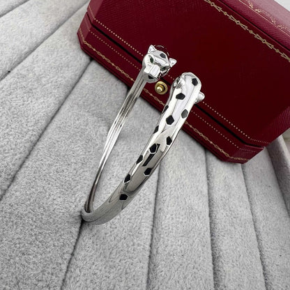 [ElanLuxe Jewelry]PANTHERE DOUBLE HEADED OPEN BRACELET