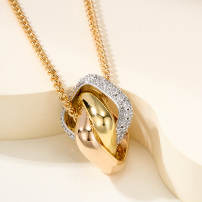 [ElanLuxe Jewelry]TRINITY CUSHION NECKLACE COLLECTION