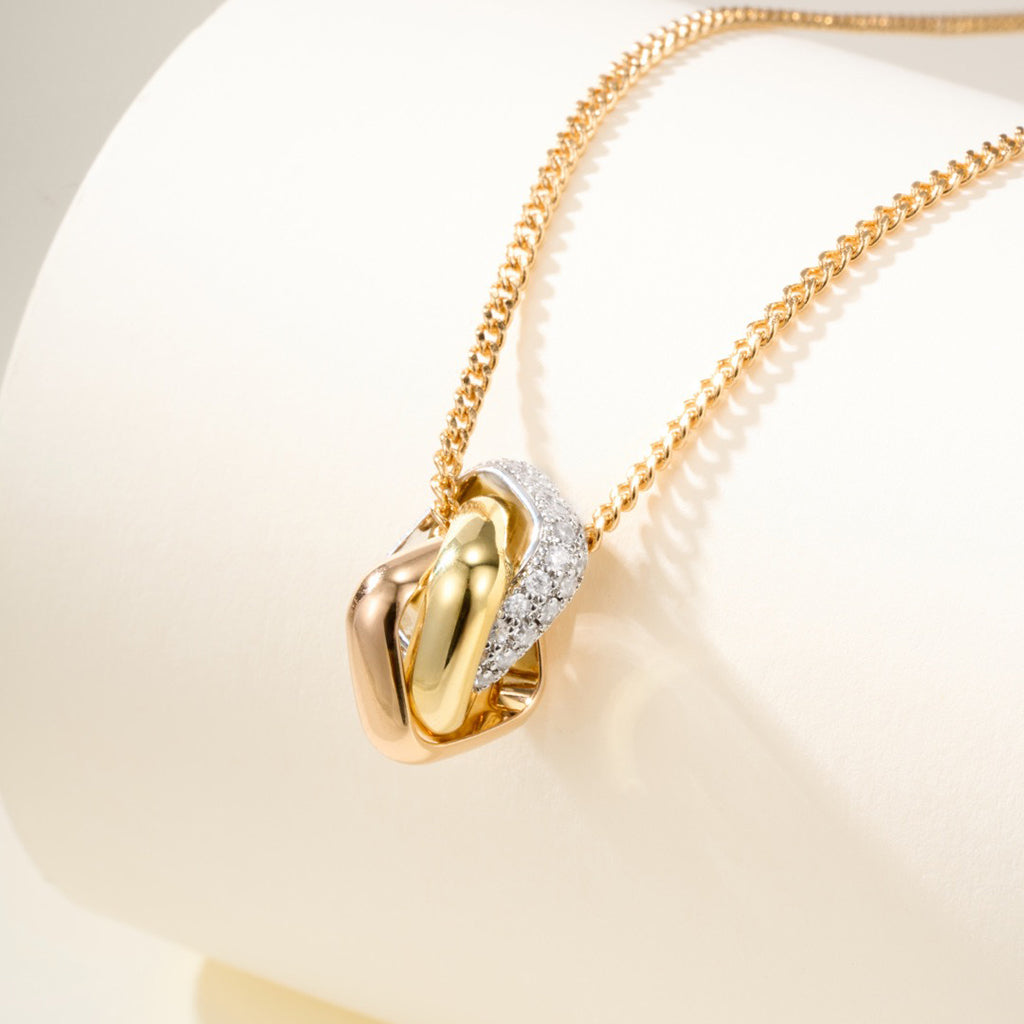 [ElanLuxe Jewelry]TRINITY CUSHION NECKLACE COLLECTION
